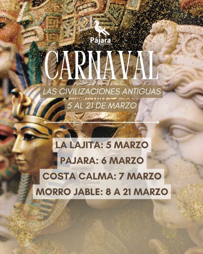 Carnaval 2027 Pájara: Las civilizaciones antiguas